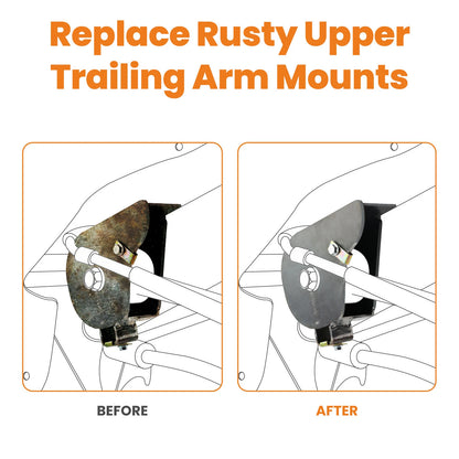 2x Upper Trailing Arm Mount Repair Kit for Chevy Trailblazer GMC Envoy (2002–2009)