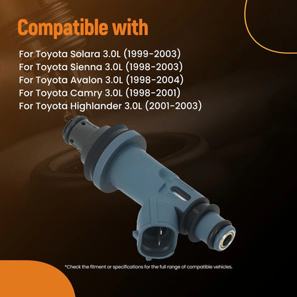 Fuel Injector Set for Toyota Highlander Solara Sienna 3.0L (1998–2003)