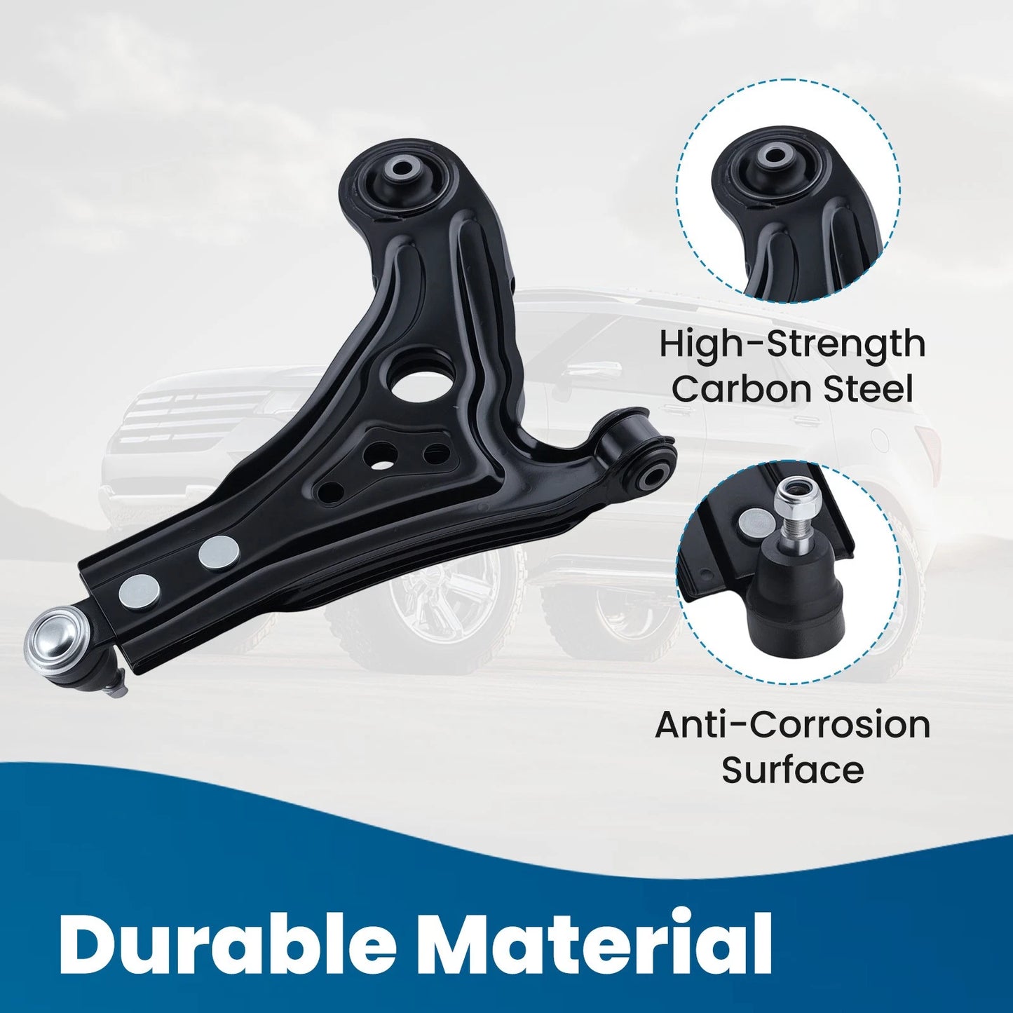2x Front Suspension Lower Control Arms for Chevrolet Aveo (2004–2011)