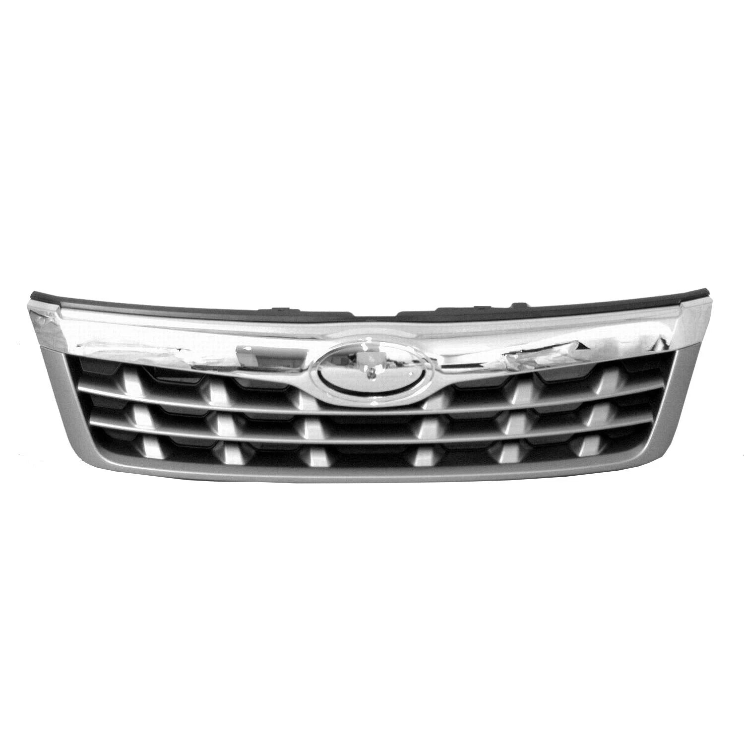 Replacement Silver Chrome ABS Plastic Front Grille For 2011-2013 Subaru Forester