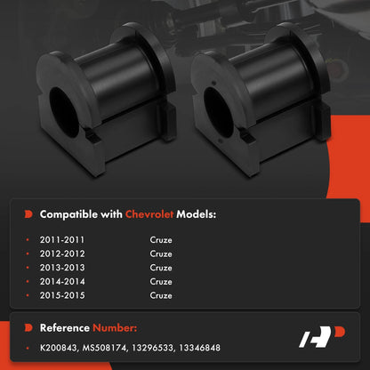 2X Front Frame Side Sway Bar Bushing for Chevrolet Cruze (2011–2015)