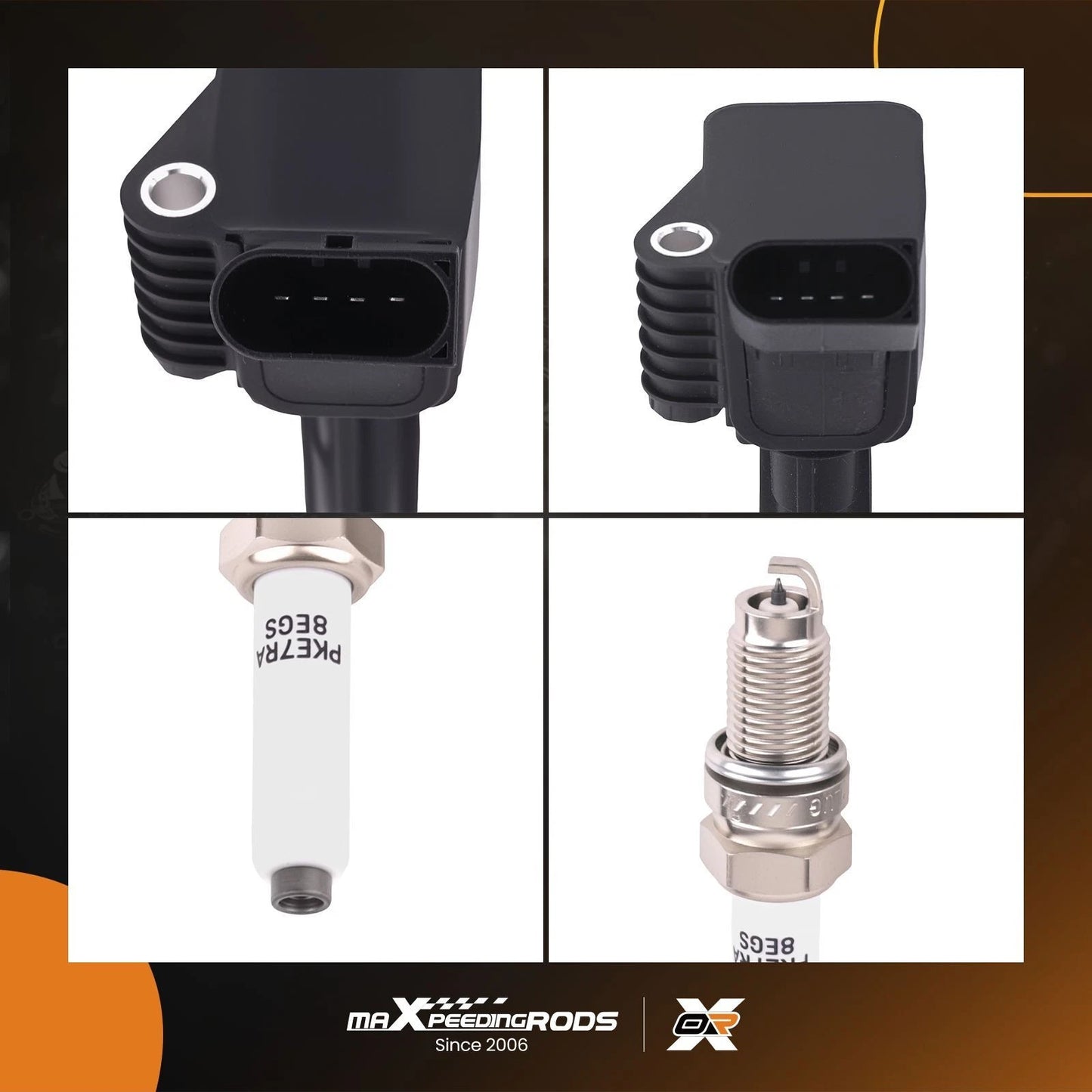 Ignition Coil Set and Spark Plugs for Volkswagen Jetta (2016–2018)
