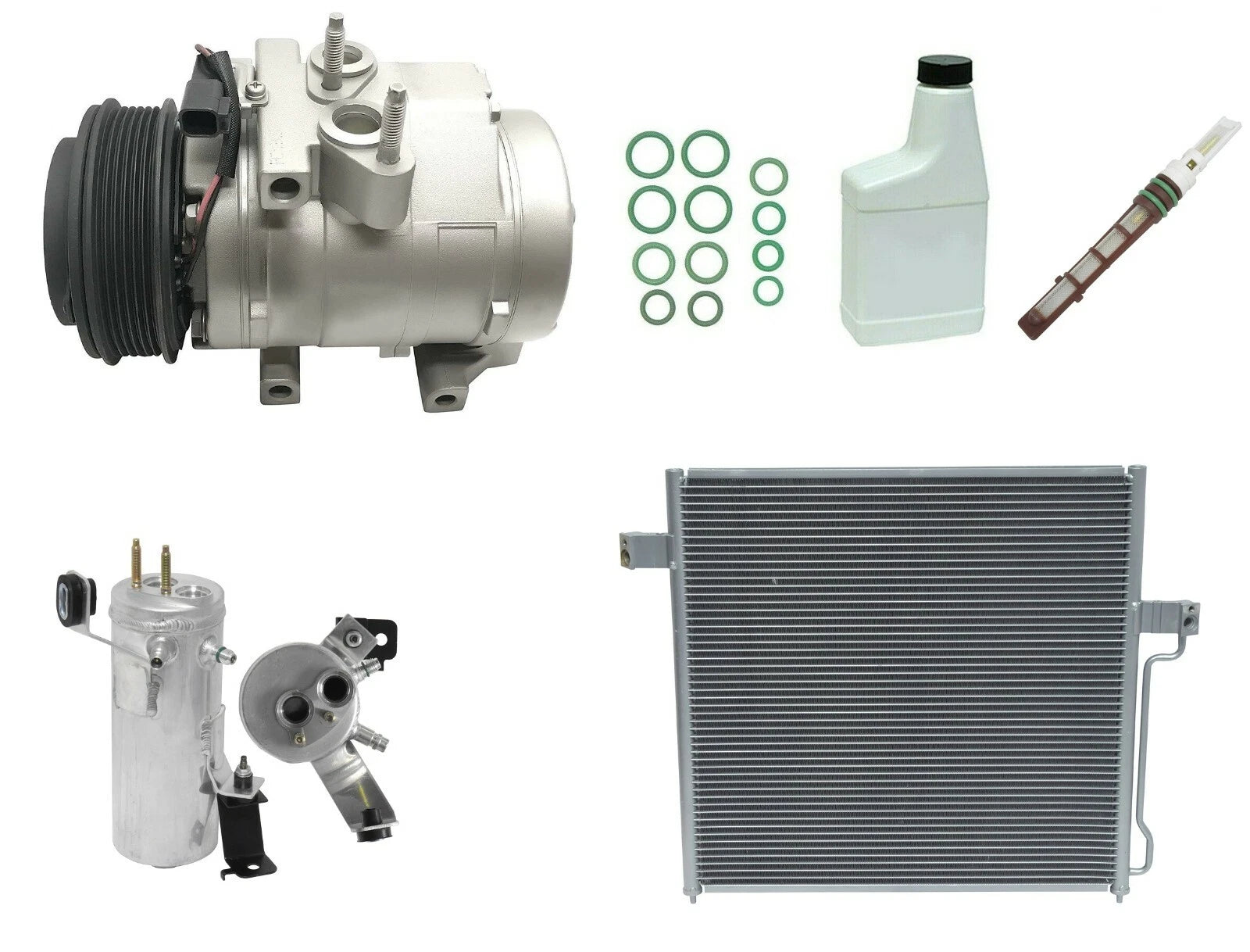 A/C Compressor Kit Replacement with Condenser for Ford Escape (2013–2019)