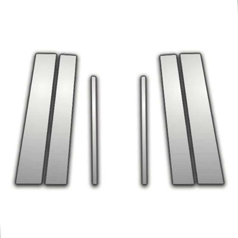 6 Pc Chrome Pillar Post Covers for Toyota Yaris (2005–2010)