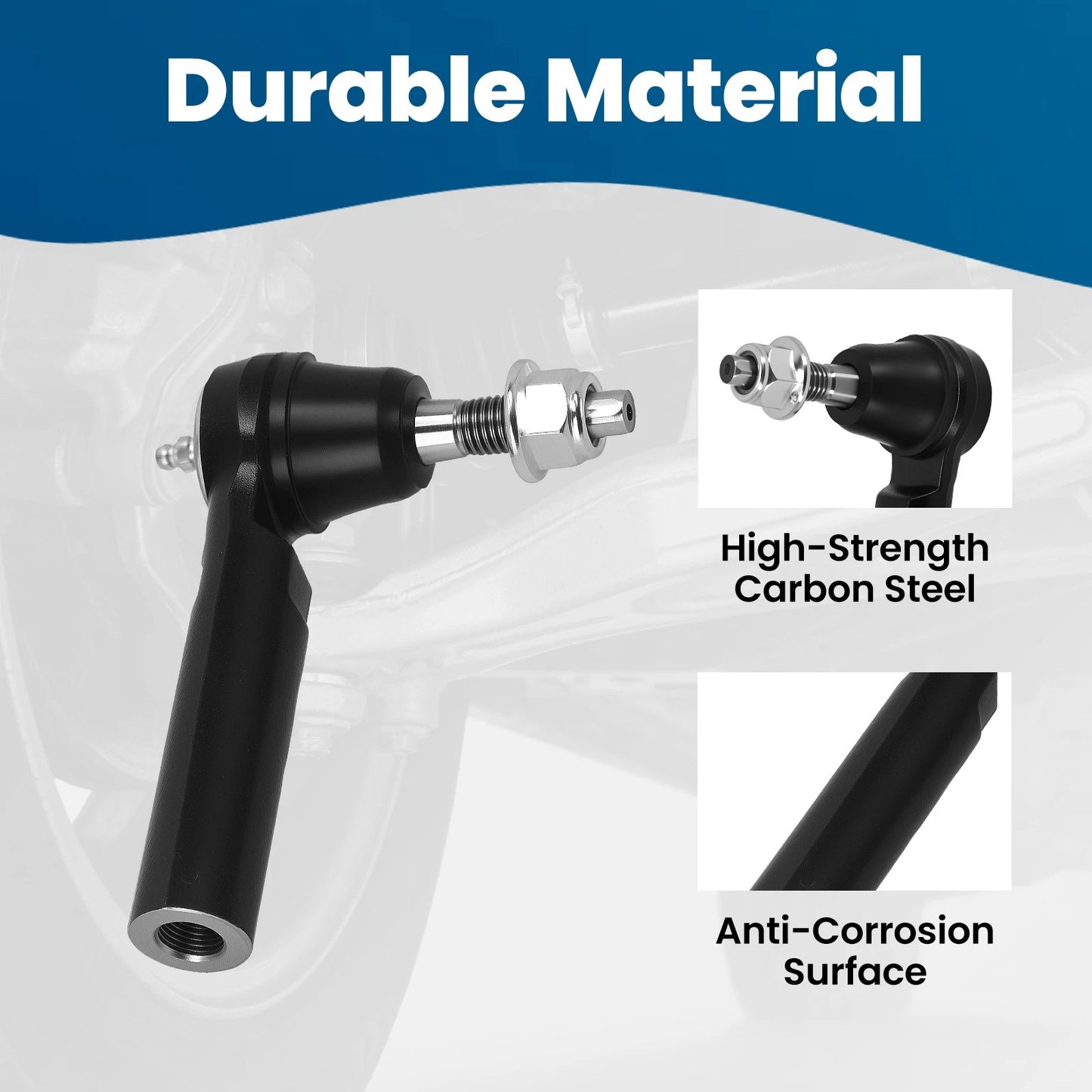 Front Outer Tie Rod for Chevrolet Silverado 1500 Tahoe Suburban (2007–2013)
