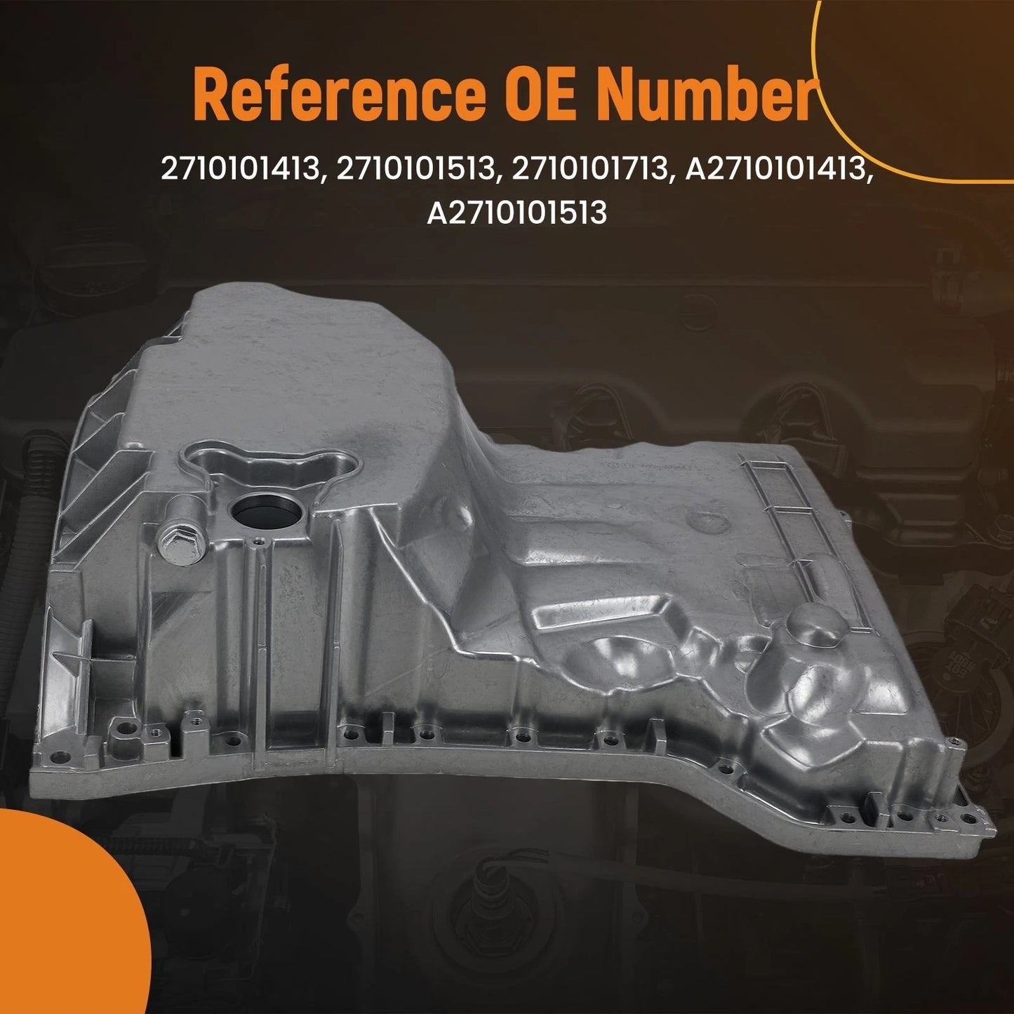 Aluminum Engine Oil Pan for Mercedes-Benz C250/SLK250 (2012–2015)