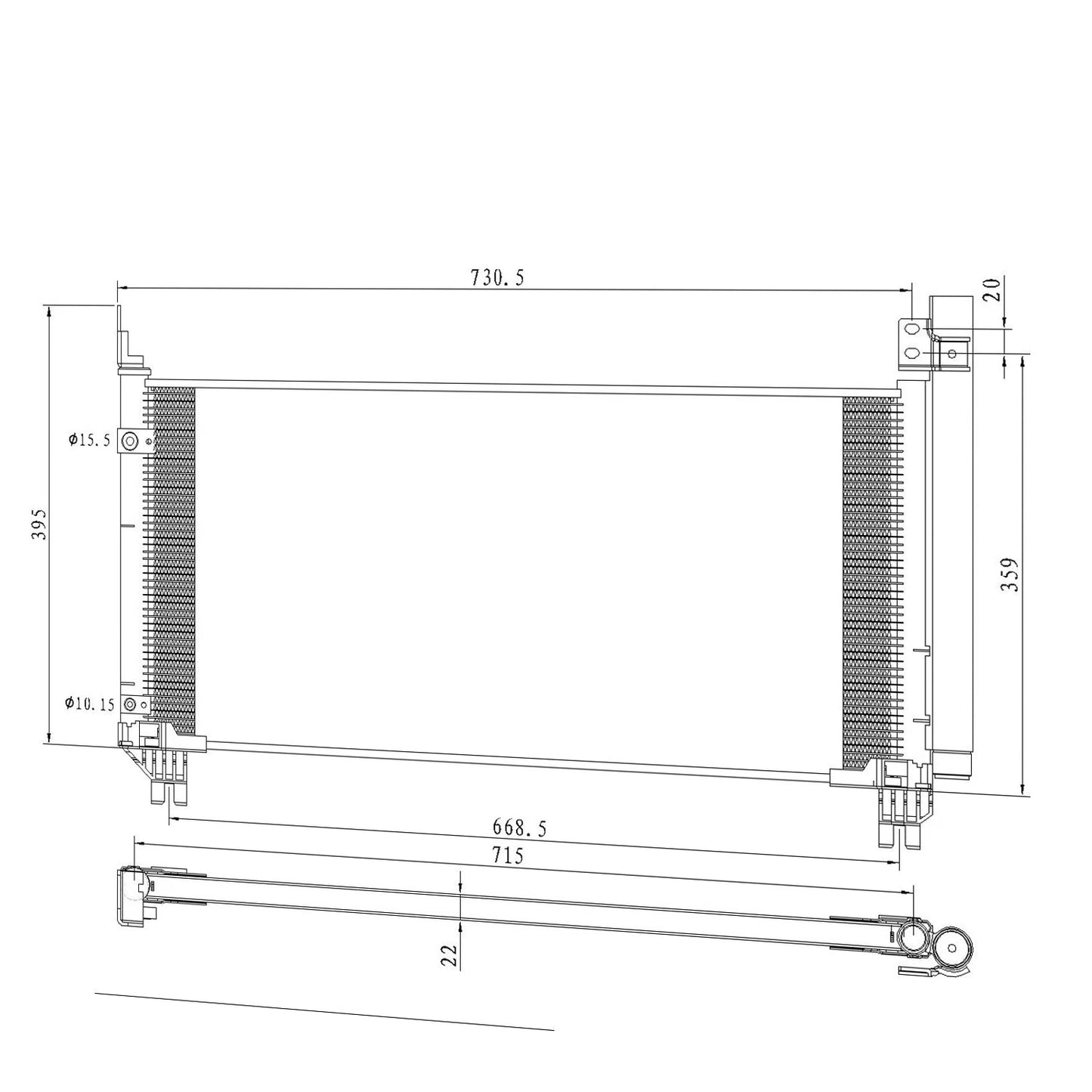 A/C Condenser Replacement with Receiver Drier for Lexus RX450h (2016–2018)