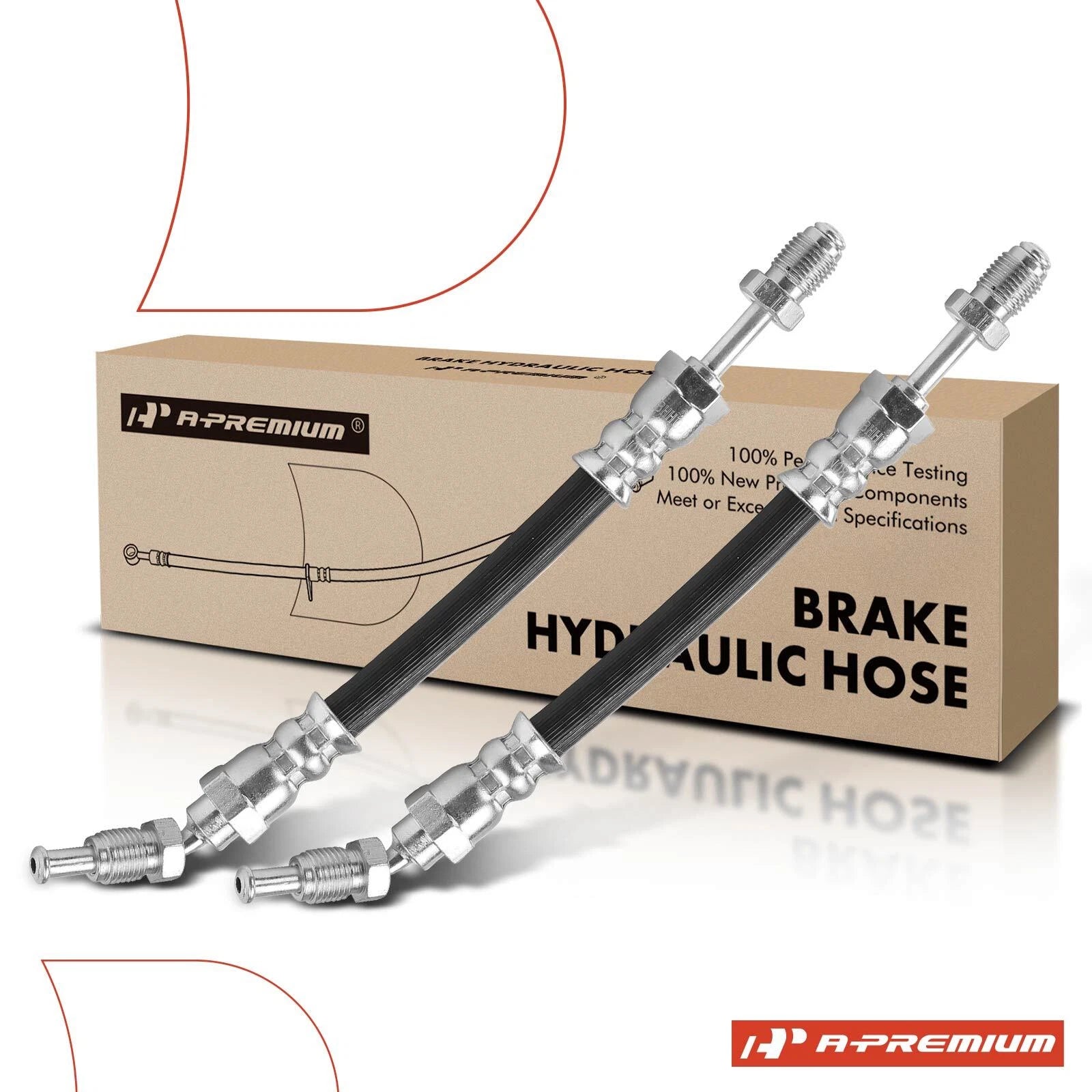2X Front Outer Brake Hydraulic Hose for Mercedes-Benz G63 AMG (2013–2023)
