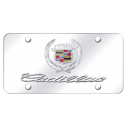 Dual Chrome on Chrome License Plate - Officially Licensed for Cadillac