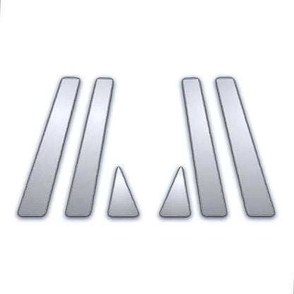 6Pc Chrome Pillar Post Covers Replacement for Mazda CX-7 (2007–2012)