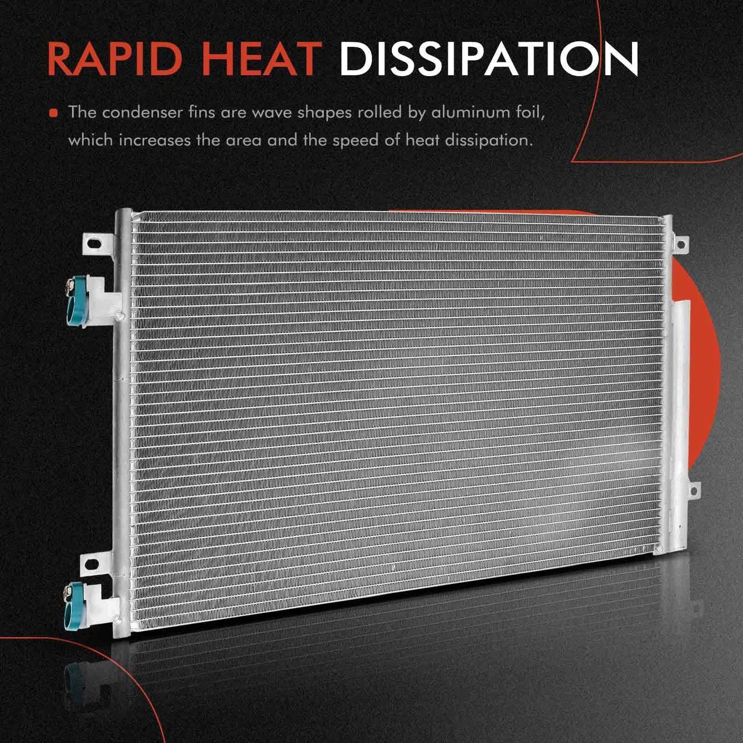 A/C Condenser with Bracket & Receiver Drier for Chevy Spark (2016–2022)