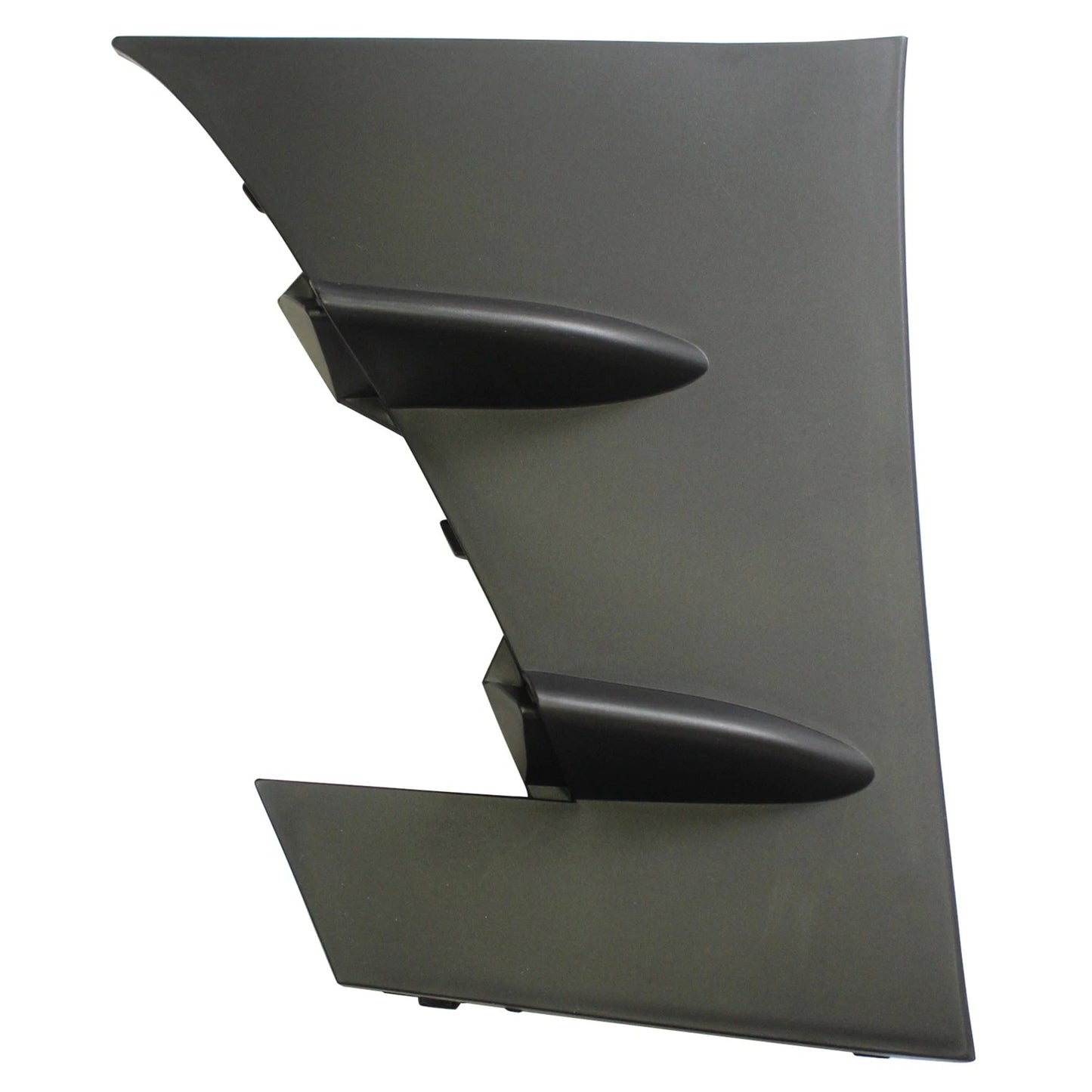 Replacement Black Textured Polypropylene Front Driver Outer Bumper Cover Grille