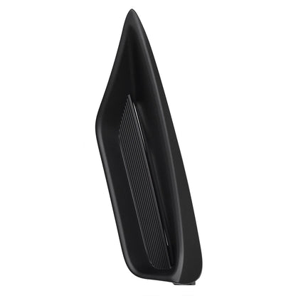 Replacement Black Textured Polypropylene Front Driver Upper Bumper Cover Grille