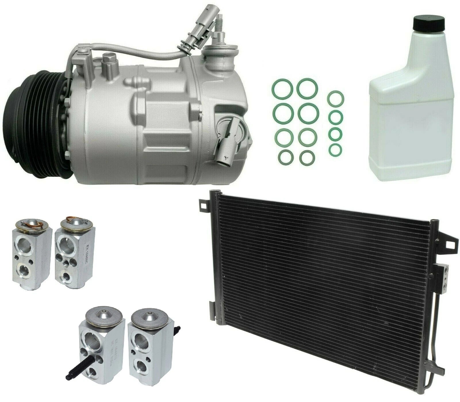 A C Compressor Kit Replacement with Condenser for Ford Focus (2012–2018)
