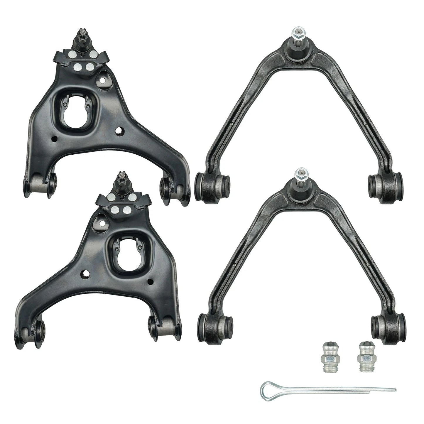 Front Upper & Lower Control Arms for 1999–2006 Chevy Silverado 1500 (5.3L)