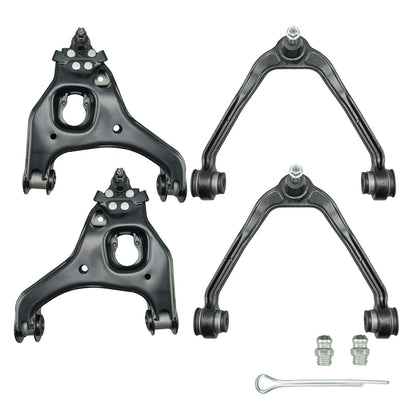 Front Upper & Lower Control Arms for 1999–2006 Chevy Silverado 1500 (5.3L)