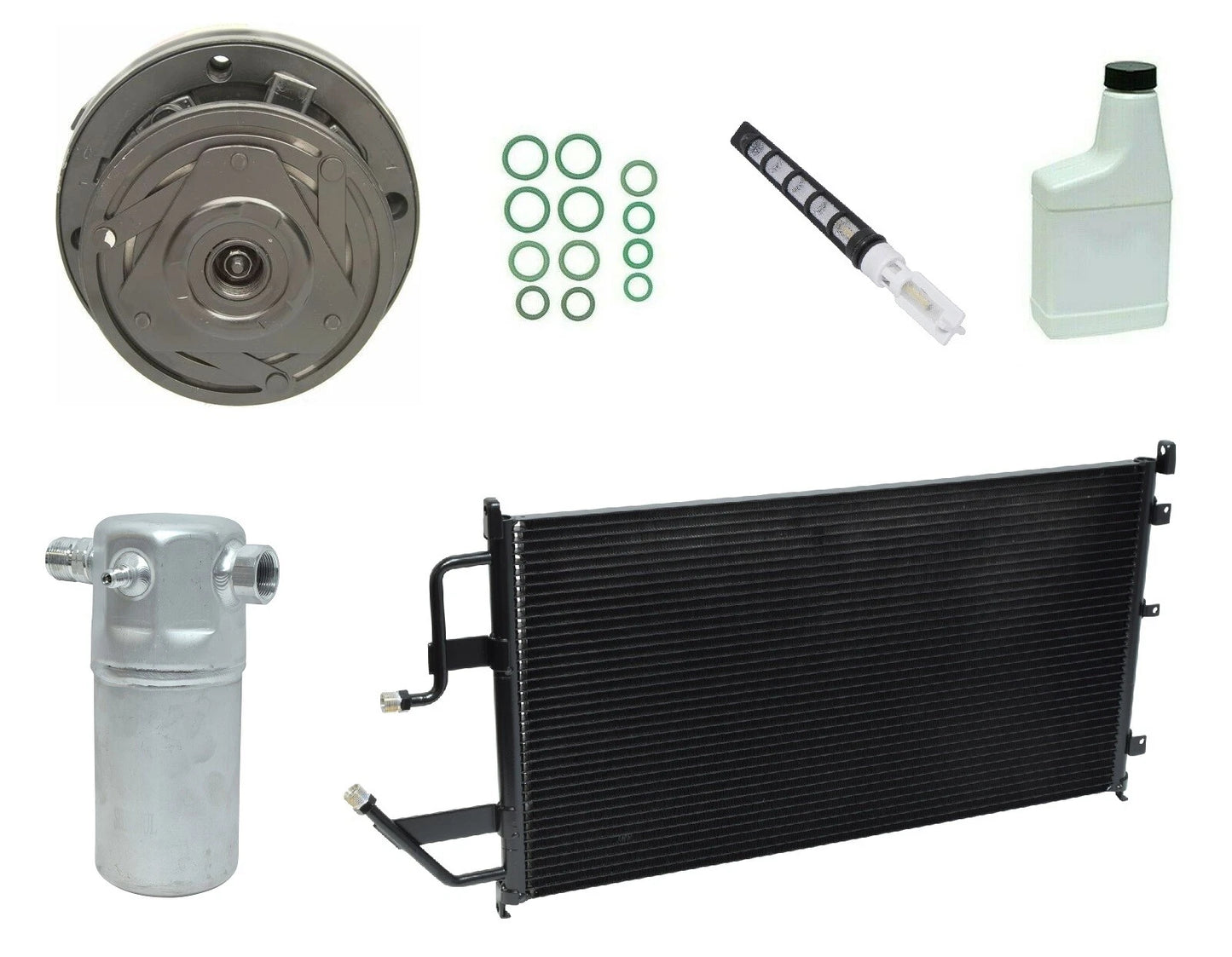A C Compressor Kit Replacement with Condenser for Holden Barina (2010–2017)