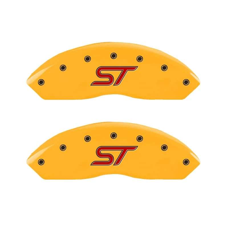 Caliper Covers Set of 4 Yellow ST for Ford Edge (2019–2020)