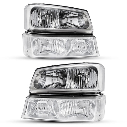 Headlight Assembly for Chevy Silverado 1500 2500HD (2003–2007)
