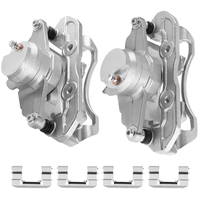 Front Brake Calipers and Brackets for Ford Focus (2008–2011) 18-B5068 Silver