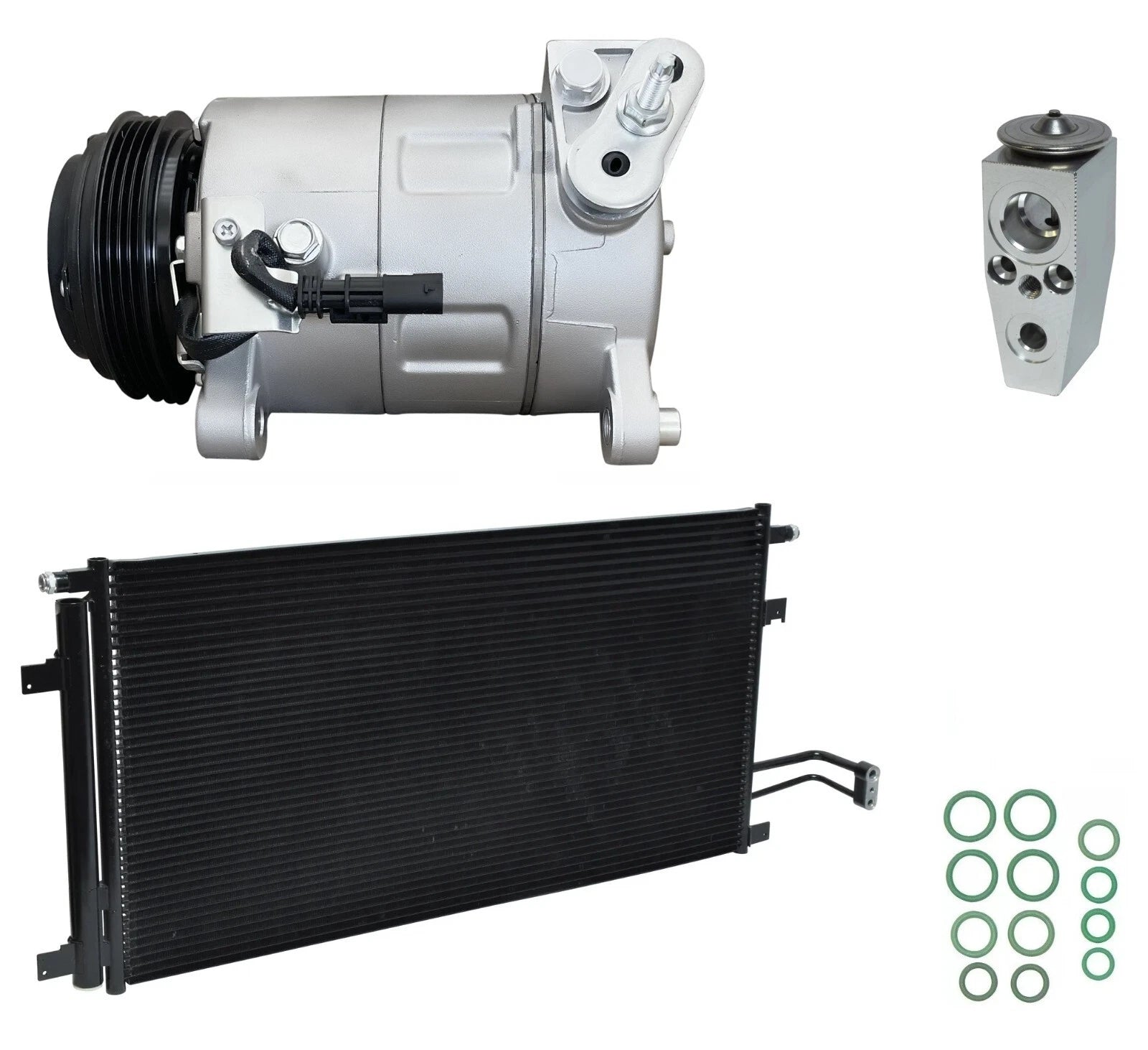 AC Compressor Kit With Condenser for Chevy Tahoe 5.3L 6.2L (2017–2020)