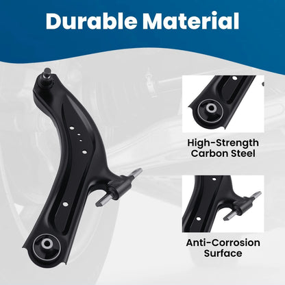 Front Lower Control Arms, Tie Rods & Sway Bar Kit for Nissan Rogue Sport (2017–2019)