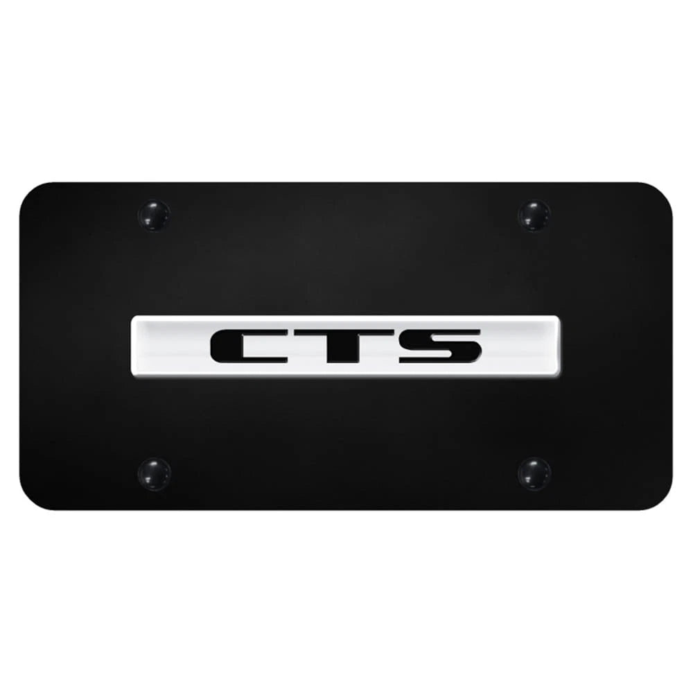 Chrome Name on Black License Plate - Officially Licensed for Cadillac CTS
