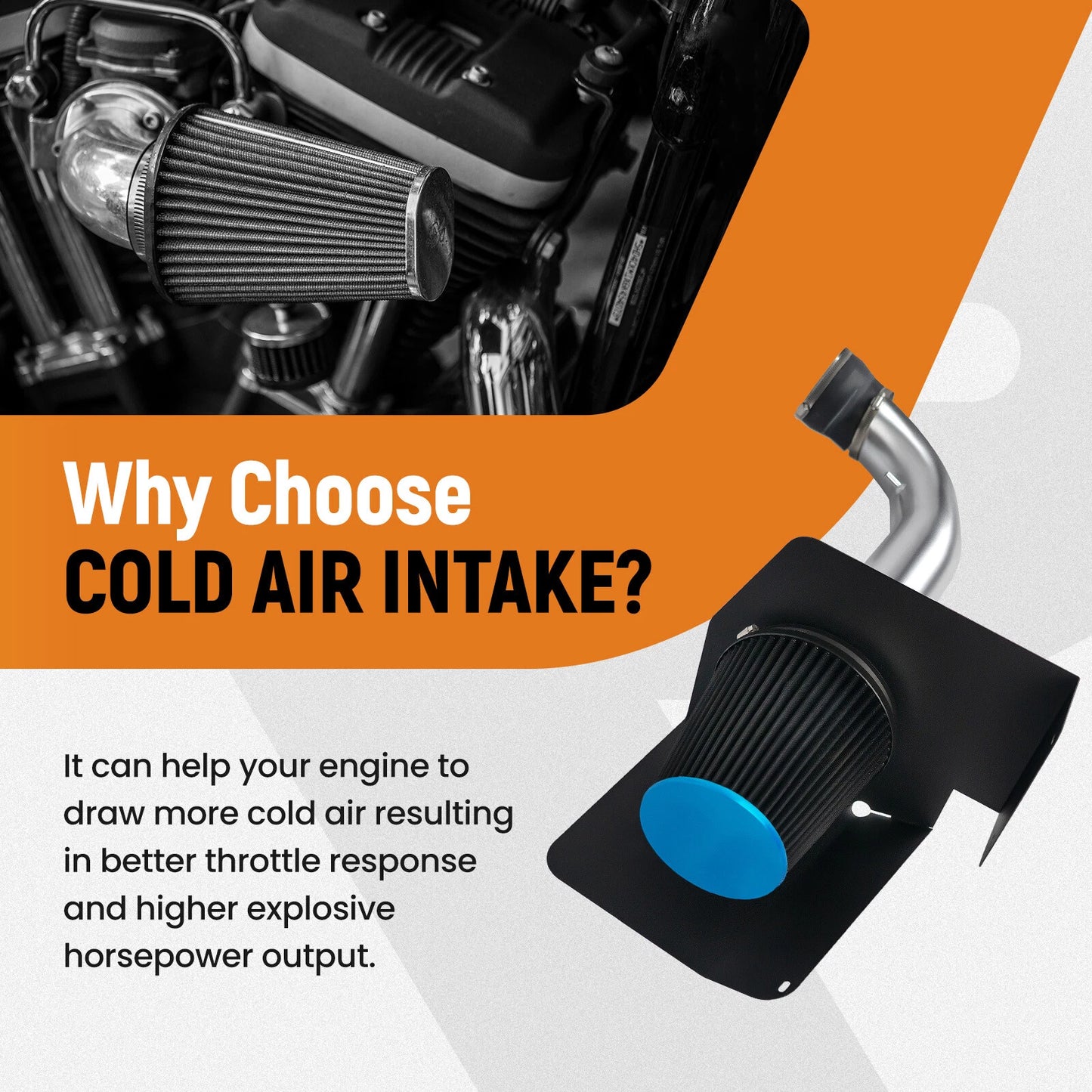 Cold Air Intake Kit and Heat Shield for Chevy GMC 1500 (2009–2014)