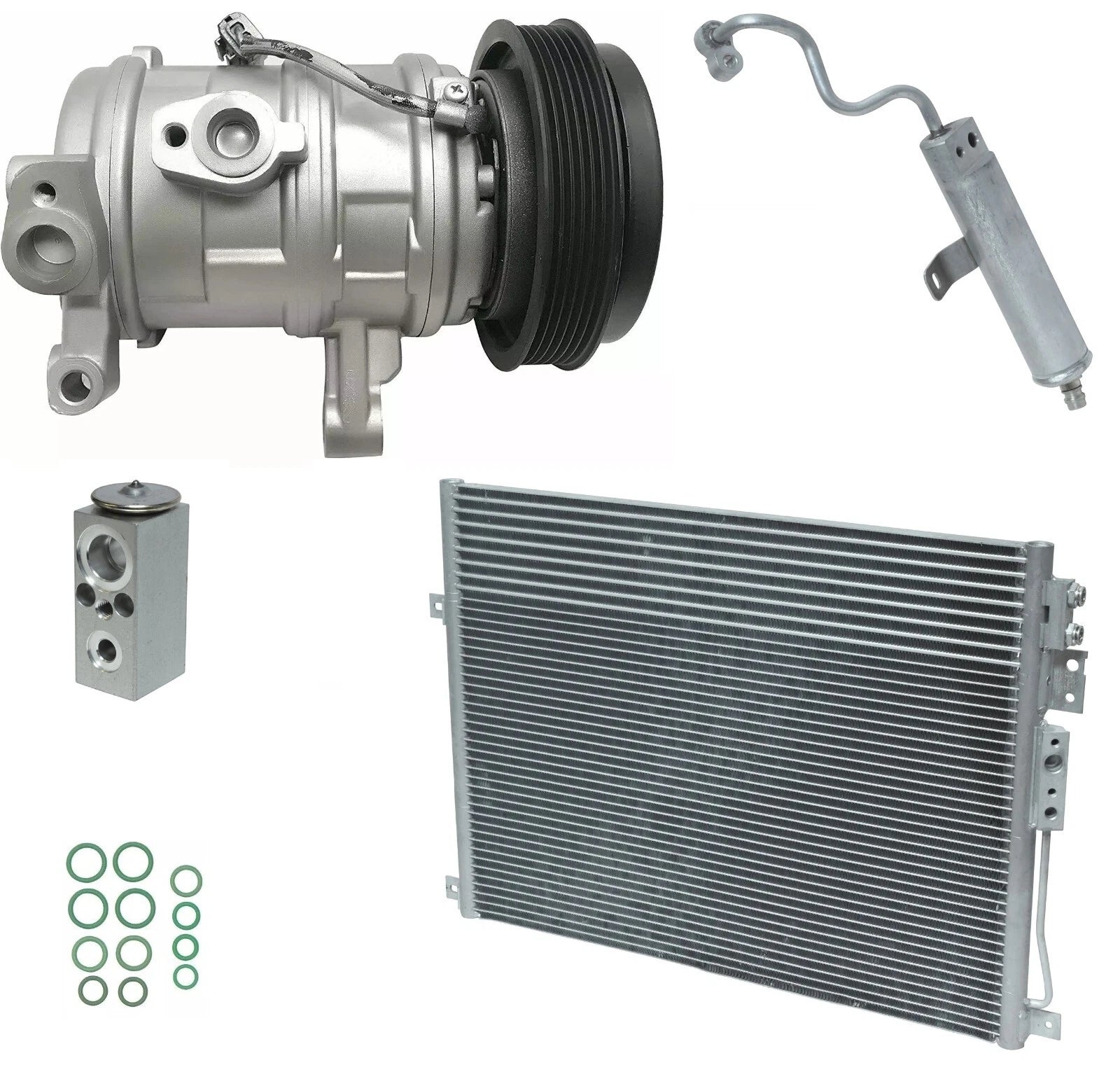 AC Compressor Kit With Condenser for Jeep Commander 3.7L (2006–2010)