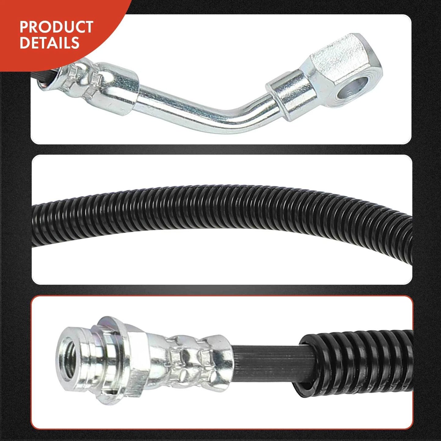 2X Front Brake Hydraulic Hose for Chevy Express 2500 (1996–2002)
