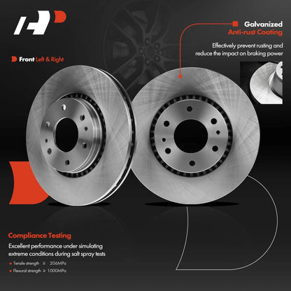 Brake Rotor & Pads with Caliper Set for Chevrolet GMC Envoy Buick