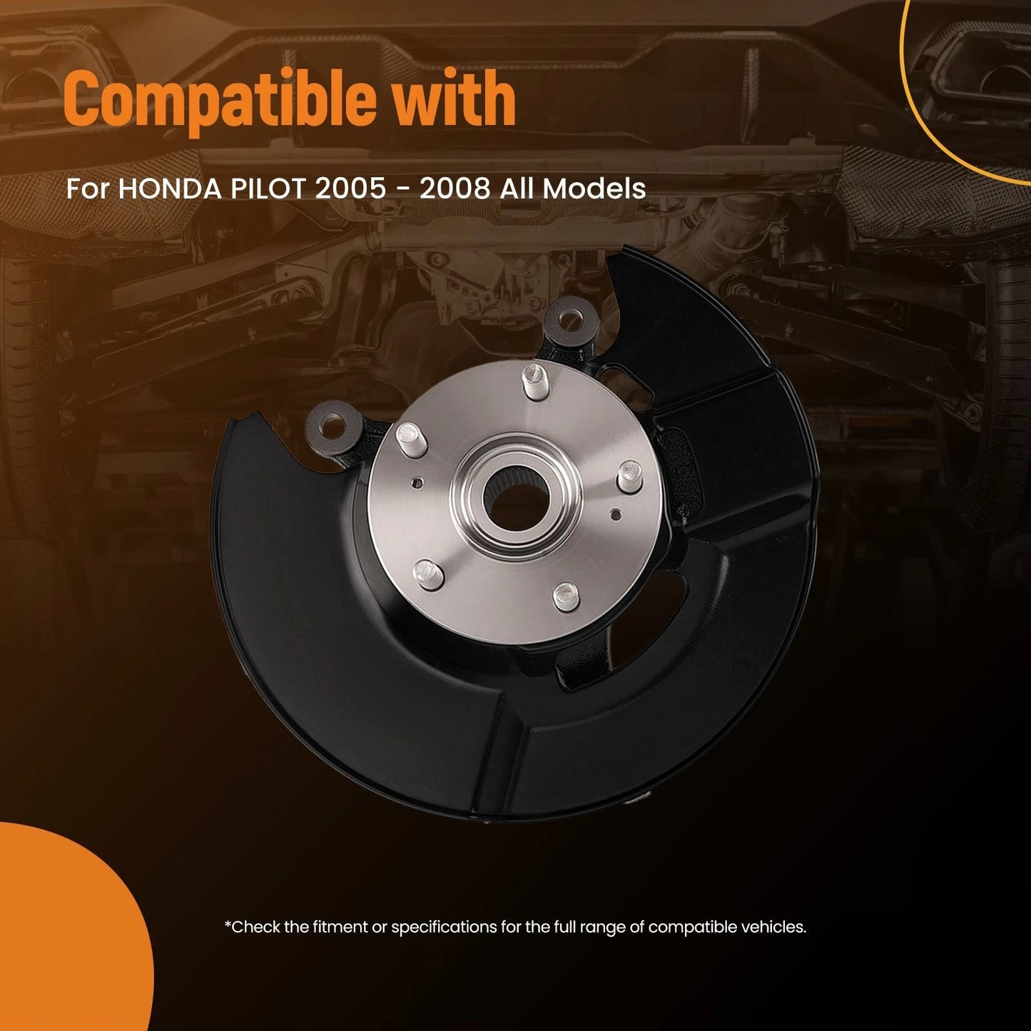 Front RL Steering Knuckle for Honda Pilot (2005–2008)