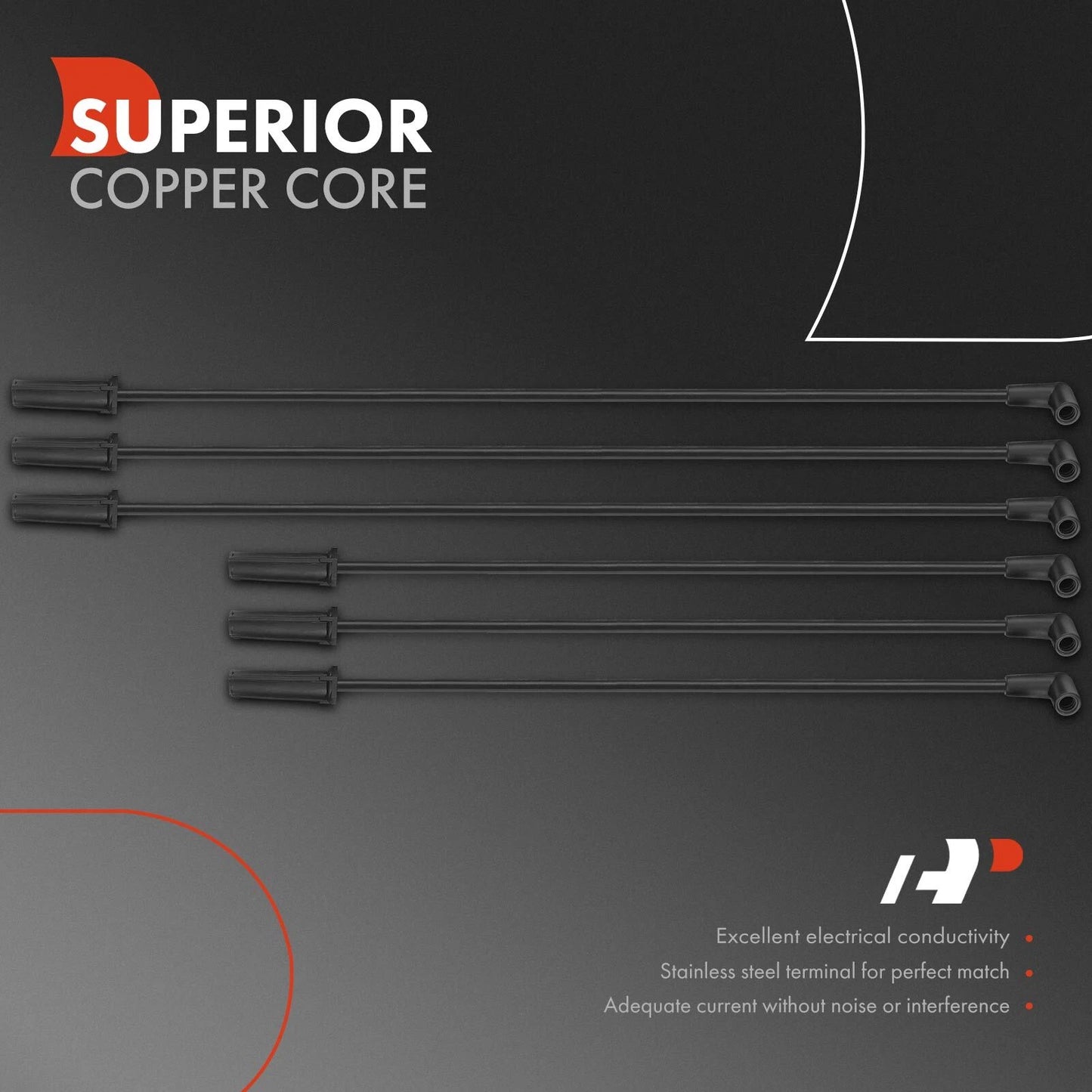 6X Spark Plug Wire Set for Buick Century Chevrolet Malibu