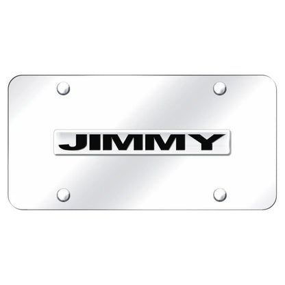 Chrome Name on Chrome License Plate - Officially Licensed for GMC Jimmy