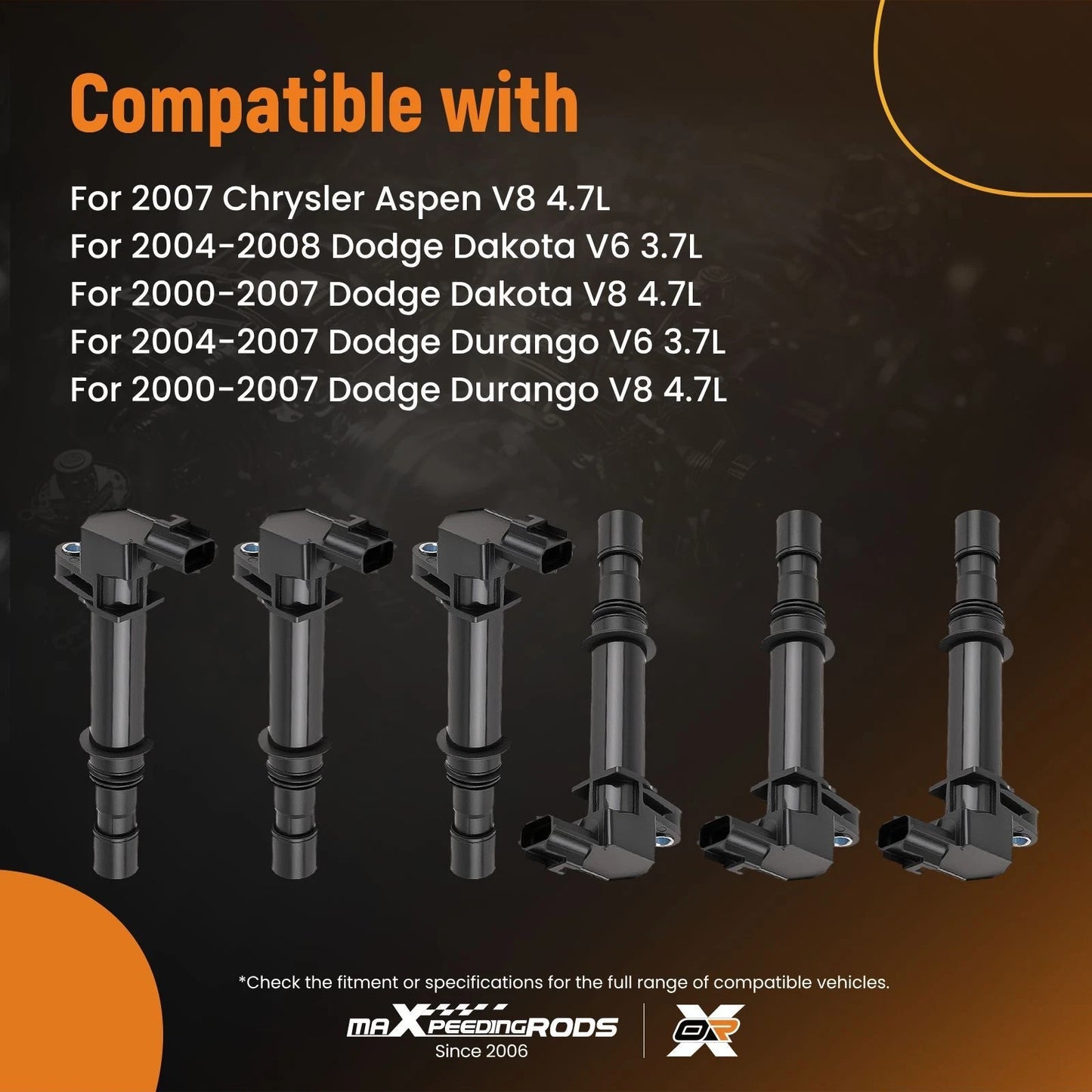 Ignition Coils Set for Jeep Commander Liberty (2005–2006)