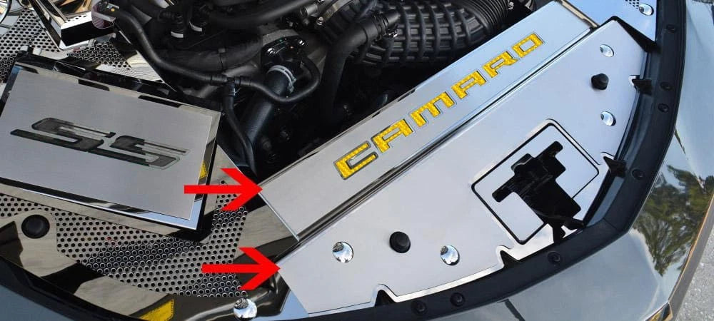 Brushed Front Header Plate Replacement for Chevrolet Camaro (2016–2020)