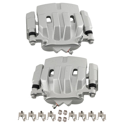 Front Brake Calipers Pair with Bracket for Jeep Cherokee (2014–2023)
