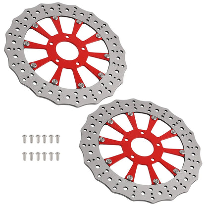 11.8" Front Brake Rotor Disc Pair for Harley Touring Trike Softail Dyna (2010–2024)