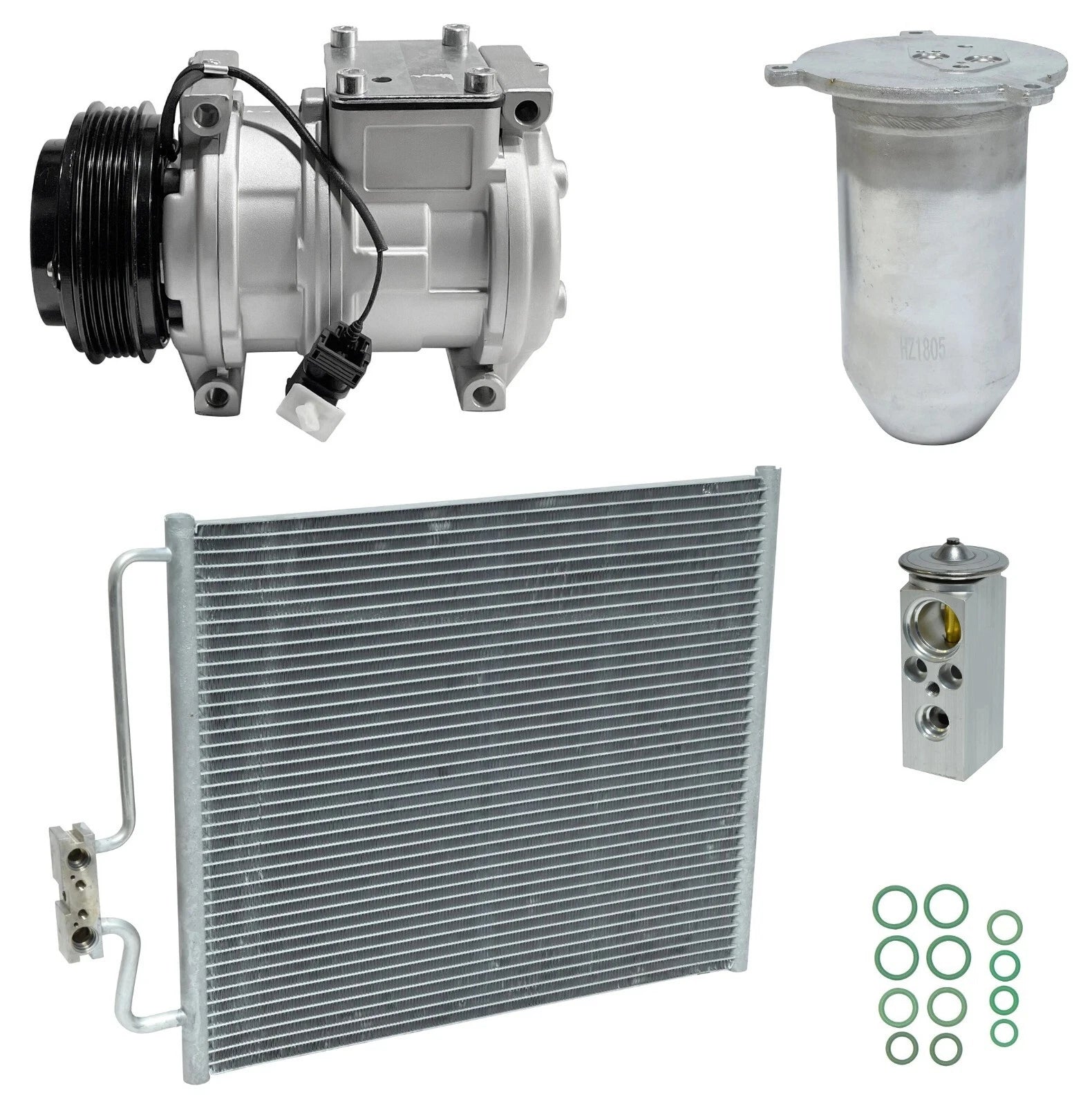 AC Compressor Kit with Condenser for BMW 740i 4.0L (1995–1998)