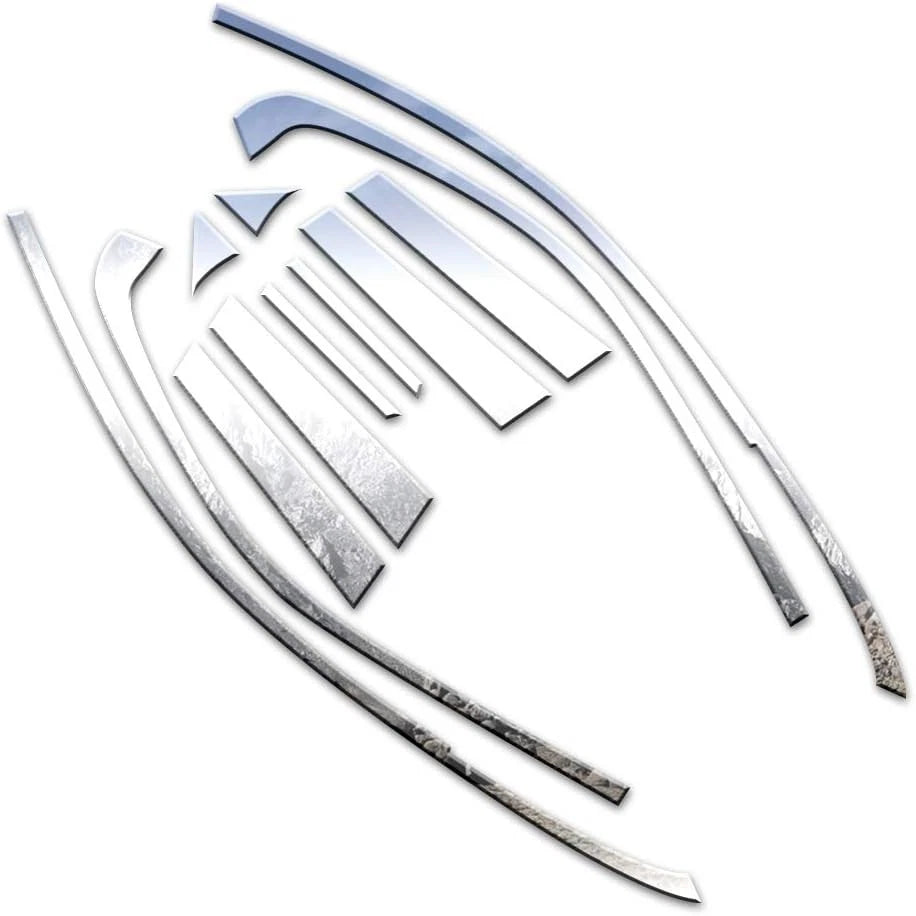 Luxury Chrome Window Package 12pc for Lincoln Zephyr (2006–2006)