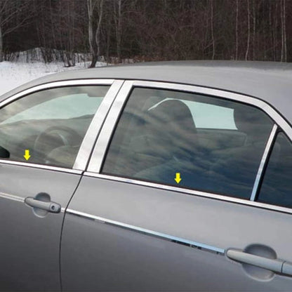 Luxury Chrome Window Sill Trim 4pc Set for Toyota Corolla (2009–2013)