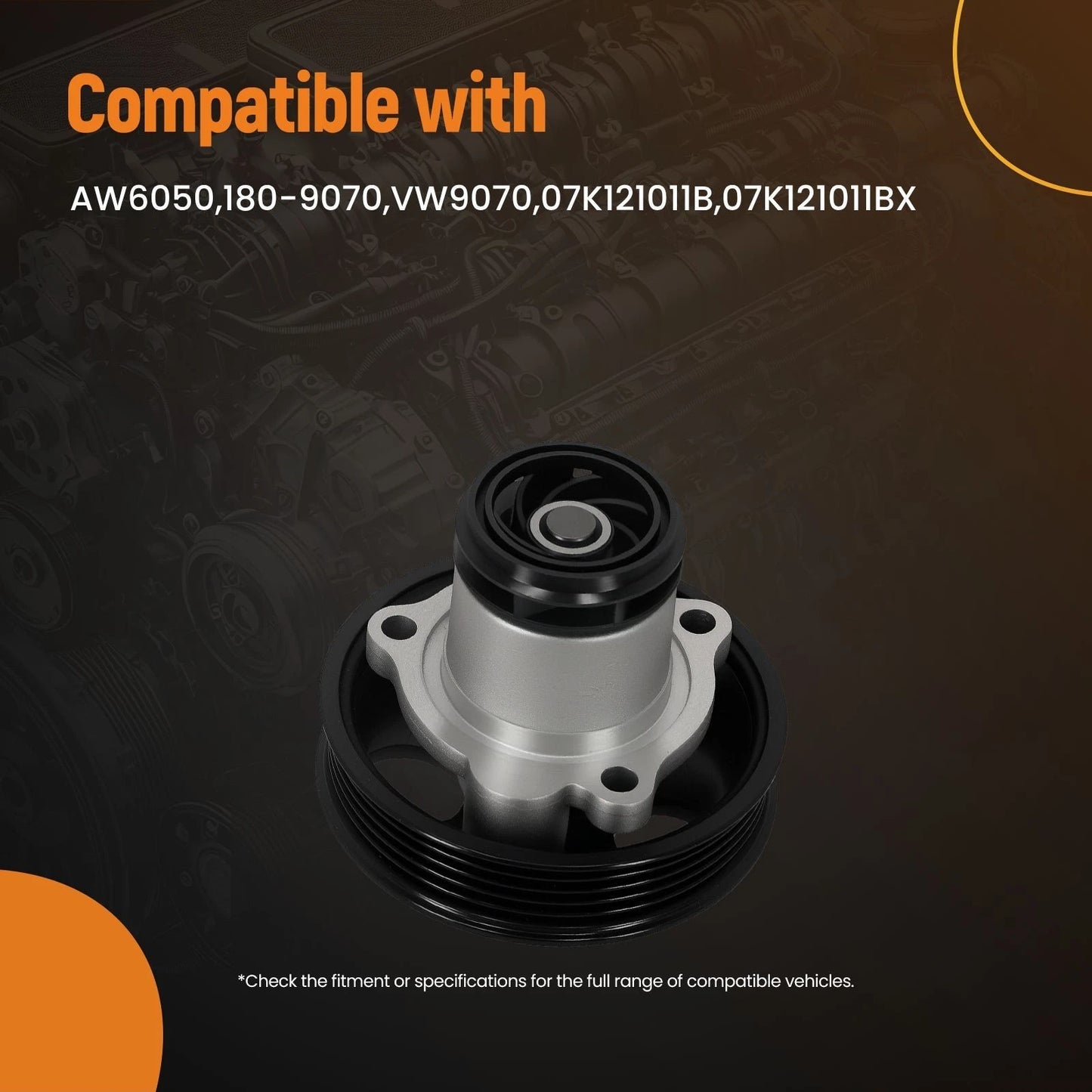 Engine Water Pump for Volkswagen Beetle Golf 2.5L (2006–2013)