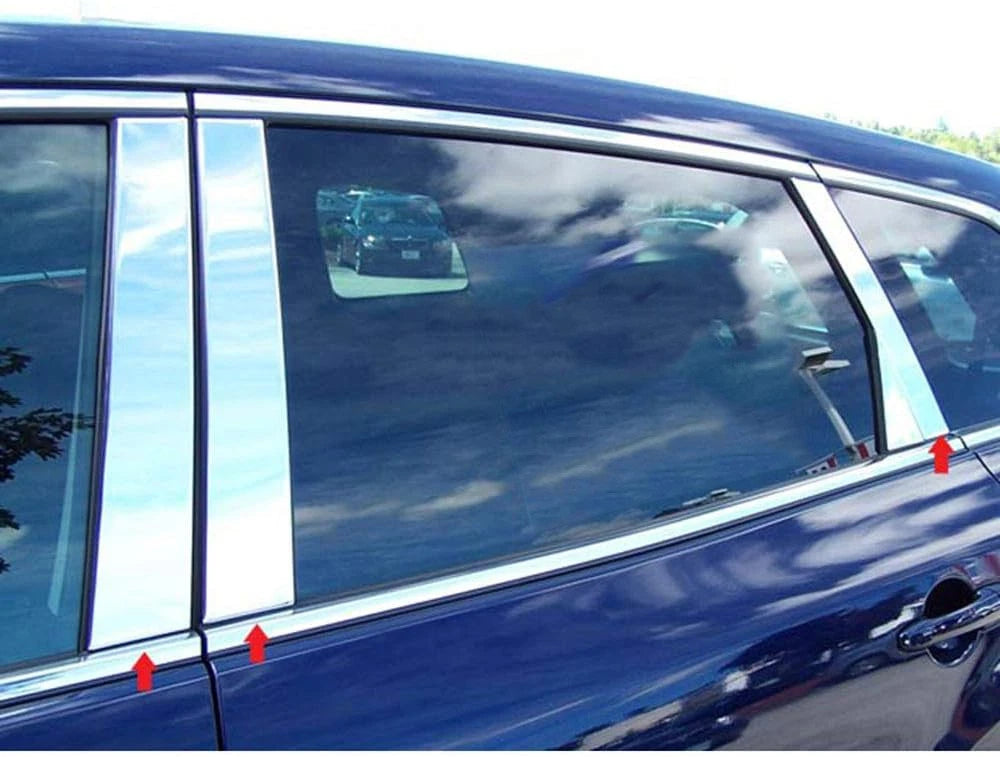 6pc. Luxury FX Chrome Pillar Post Trim For 2007-2015 Mazda CX-9