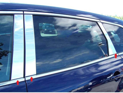 6pc. Luxury FX Chrome Pillar Post Trim For 2007-2015 Mazda CX-9