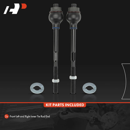 2X Front Inner Tie Rod End for Chevy Silverado GMC Sierra 2500HD (2011–2025)