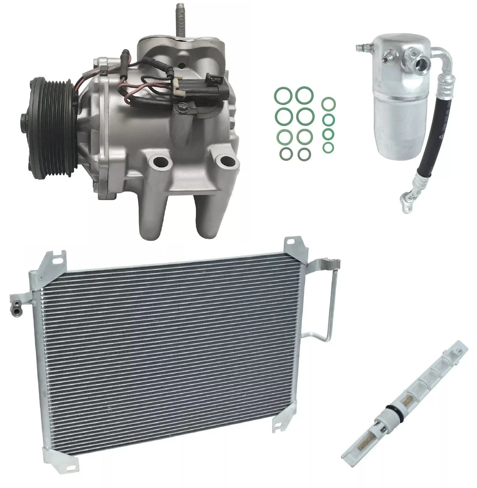 AC Compressor Kit With Condenser for GMC Envoy 4.2L (2006–2009)