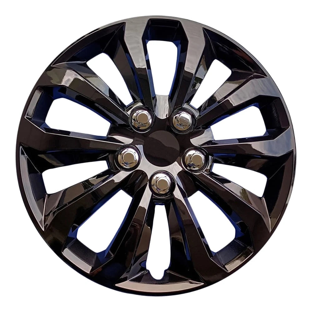 10 Spoke Gloss Black Wheel Covers Set of 4 for Universal 14 Inch (2000–2005)