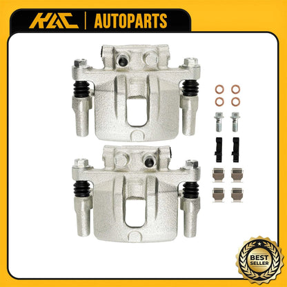 2 Brake Calipers w/ Bracket for Chrysler 200 Dodge Jeep Mitsubishi Rear (2011–2014)
