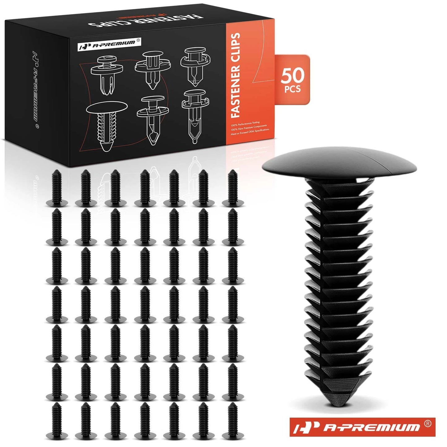 50Pcs Nylon Bumper Fascia Retainer Clips for Chevy Olds Pontiac