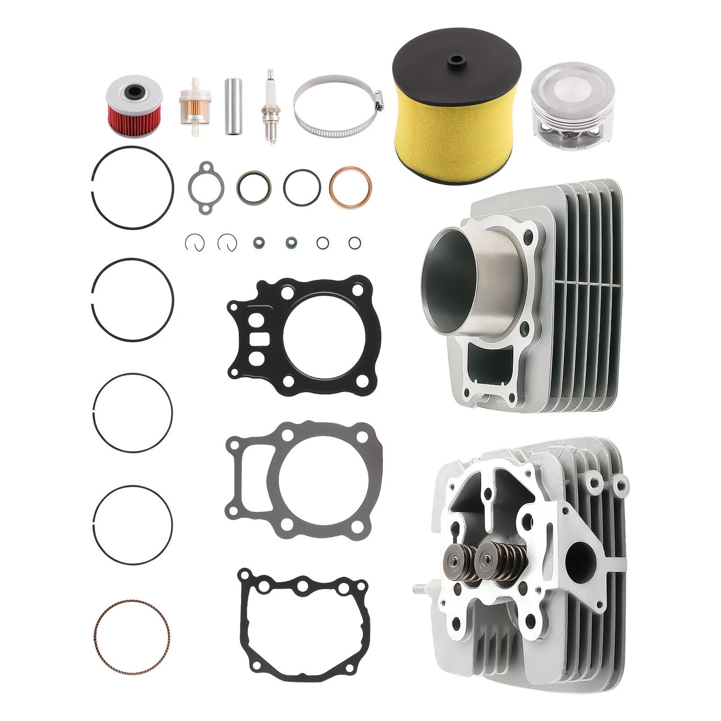 Cylinder Head Piston Gasket Top End Kit for Honda Rancher 350 TRX350 (2000–2006)